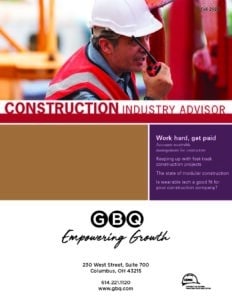 Construction Industry Advisor | Fall 2024 | GBQ Partners